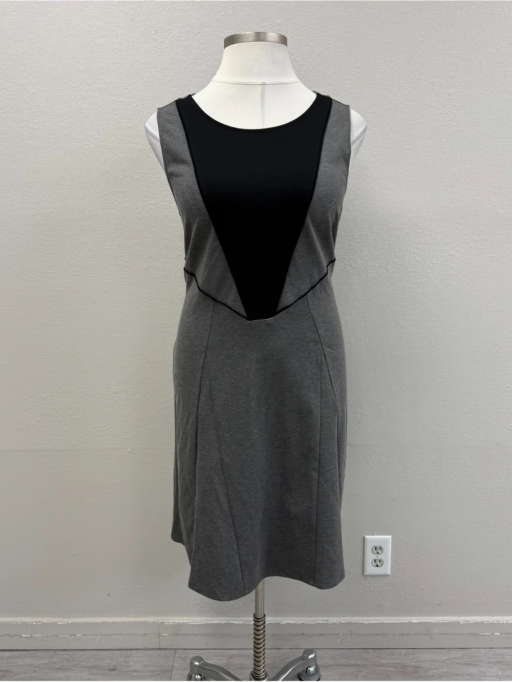 Tart Collections Gray & Black Sleeveless Skater Dress - New! - Size 2X